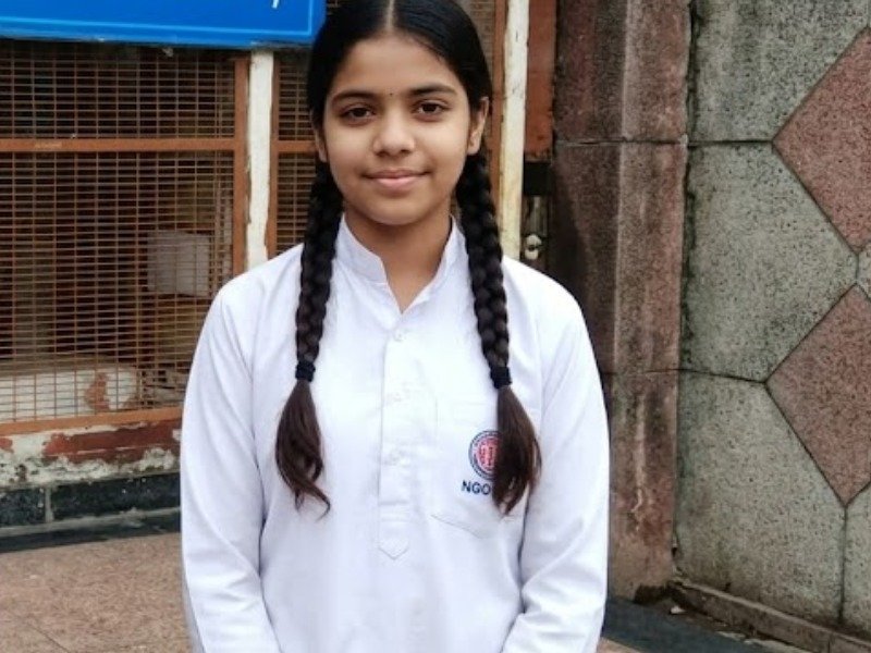 Student Priya studying